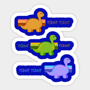 Rawr Dinosaurs Sticker